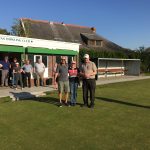 Cropssens Bowling Club Chairman's Day 2017 Consolation Winners Sue davies Peter Smith