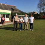 Crossens Bowling Club Cahairman's Day 8th April 2017, winners Chris James Mike Dunlop
