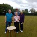 Crossens bowling Club Dave Rimmer Shield Winners2017 Sue Andersen Andy Muchall