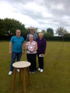Crossens bowling Club Dave Rimmer Shield Winners2017 Sue Andersen Andy Muchall