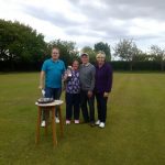 Crossens bowling Club Frank Butler Cup Winners 2017 Pat Jones & Brian Roberts
