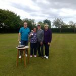 Crossens bowling Club Frank Butler Cup Winners 2017 Pat Jones & Brian Roberts