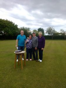 Crossens bowling Club Frank Butler Cup Winners 2017 Pat Jones & Brian Roberts